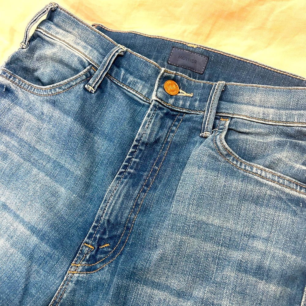 MOTHER Jeans The Hustler Ankle Fray sz 27